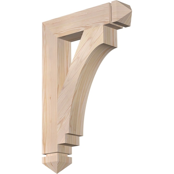Ekena Millwork Imperial Arts & Crafts Smooth Bracket, Douglas Fir, 3 1/2"W x 18"D x 26"H BKT04X18X26IMP03SDF - main